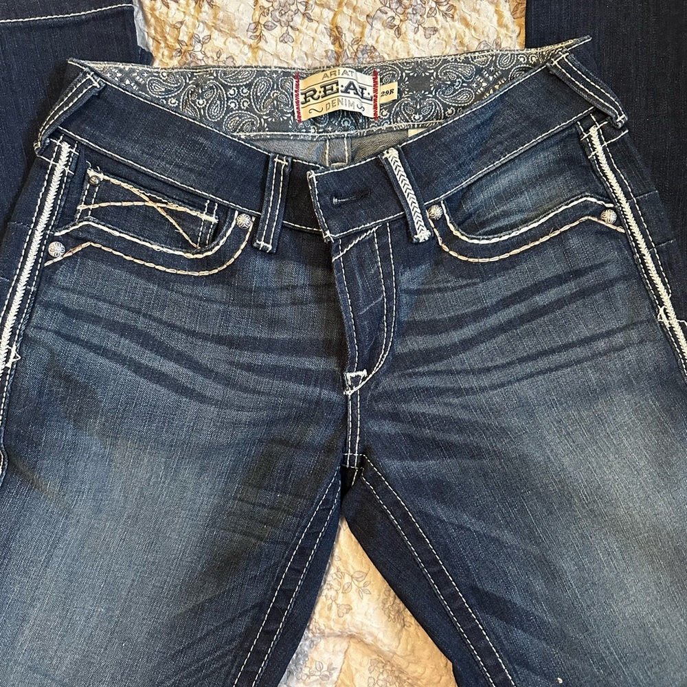 Ariat Women's Boot Cut Jeans - Dark Blue 29R